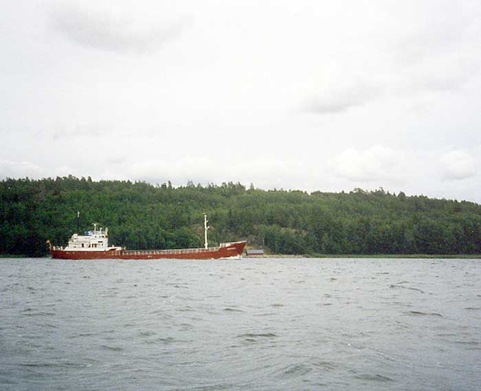 Fartyg passerar Wiad